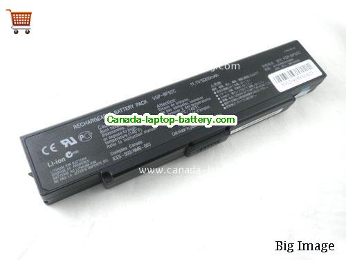 SONY VAIO VGN-FS92PS3 Replacement Laptop Battery 4400mAh 11.1V Black Li-ion