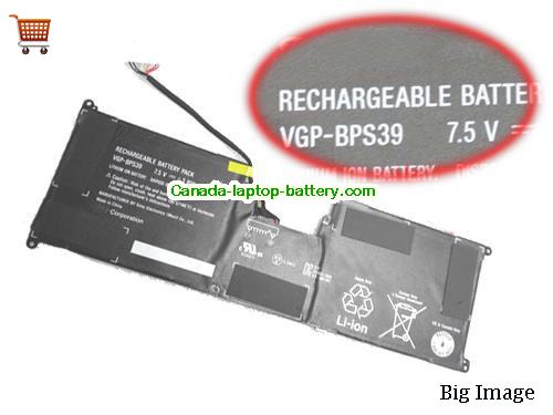 Genuine SONY VGP-BPS39 Battery 3800mAh, 29Wh , 7.5V, Black , Li-ion