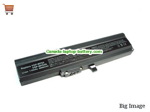 SONY VAIO VGN-TX5VN/L Replacement Laptop Battery 6600mAh 7.4V Black Li-ion