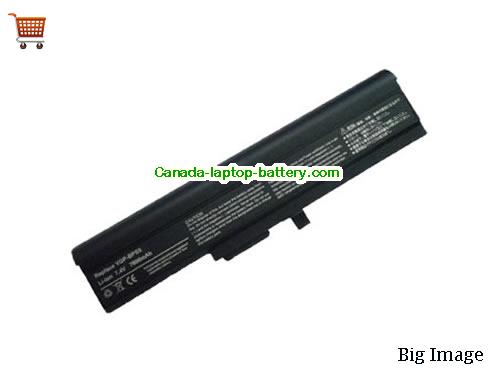 SONY VAIO VGN-TX770PBK1 Replacement Laptop Battery 6600mAh 7.4V Black Li-ion