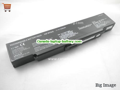 SONY VAIO VGN-CR131E/BC Replacement Laptop Battery 5200mAh 11.1V Black Li-ion