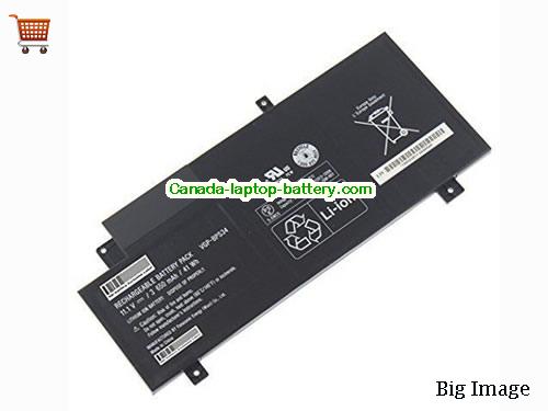 Canada Replacement Laptop Battery for  TOSHIBA SVF14AA1QW,  Black, 3650mAh, 41Wh  11.1V