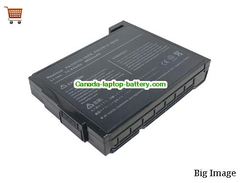 TOSHIBA Satellite P25-S6761 Replacement Laptop Battery 6600mAh 14.8V Black Li-ion