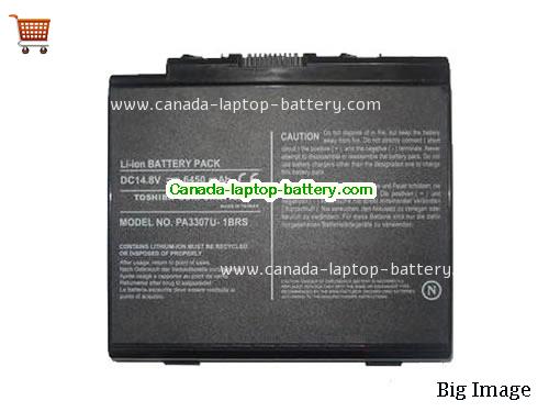 TOSHIBA Satellite P10-803 Replacement Laptop Battery 6450mAh 14.8V Black Li-ion