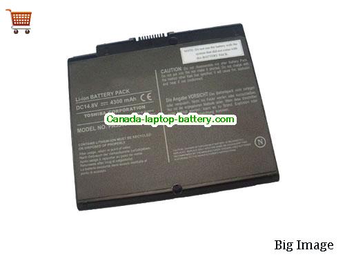 TOSHIBA PA3367U-1BRS Replacement Laptop Battery 4300mAh 14.8V Black Li-ion