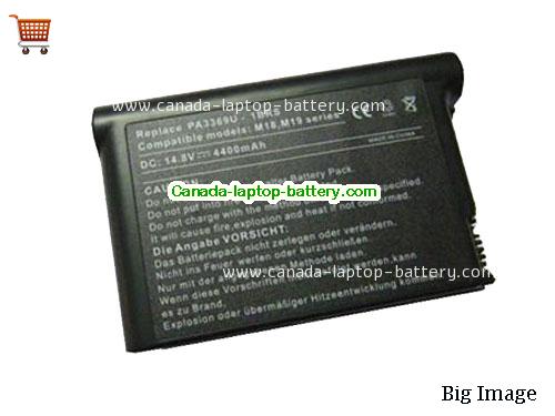 TOSHIBA Satellite M19 Series Replacement Laptop Battery 4300mAh 14.8V Black Li-ion