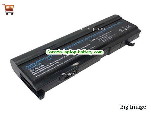 TOSHIBA Tecra A5-138 Replacement Laptop Battery 6600mAh 10.8V Black Li-ion