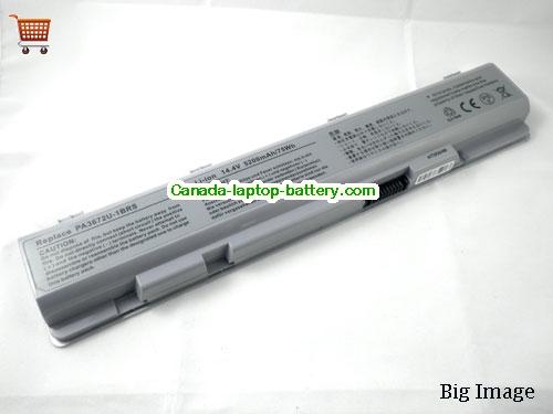 TOSHIBA Satellite E100 Replacement Laptop Battery 75Wh 14.4V Silver Li-ion