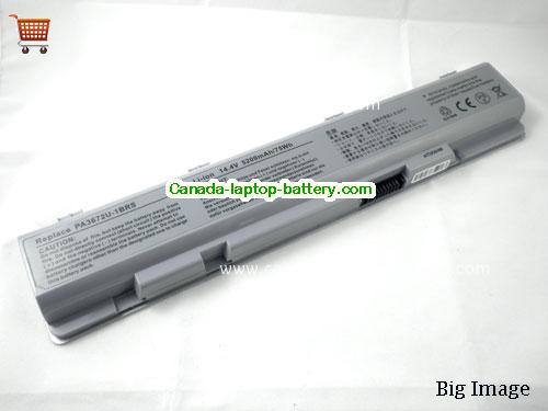 TOSHIBA Satellite E105 Replacement Laptop Battery 75Wh 14.4V Silver Li-ion