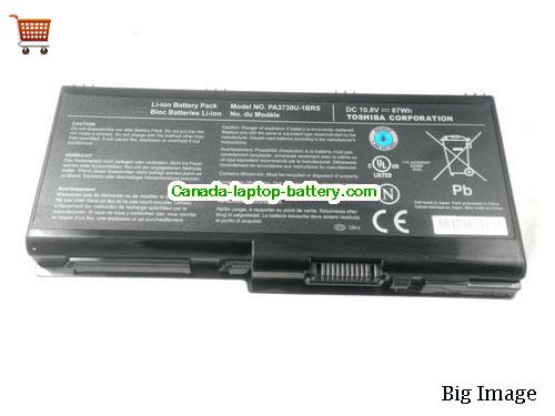 Genuine TOSHIBA Qosmio G65W Battery 87Wh, 10.8V, Black , Li-ion