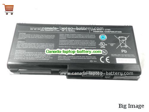 Genuine TOSHIBA Qosmio X500-058 Battery 87Wh, 10.8V, Black , Li-ion