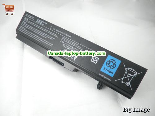 TOSHIBA PA3780U Replacement Laptop Battery 6600mAh 10.8V Black Li-ion