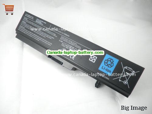 TOSHIBA Satellite Pro T110-EZ1110 Replacement Laptop Battery 6600mAh 10.8V Black Li-ion