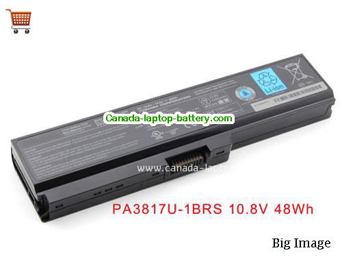 Genuine TOSHIBA L655-S5149WH Battery 4400mAh, 10.8V, Black , Li-ion