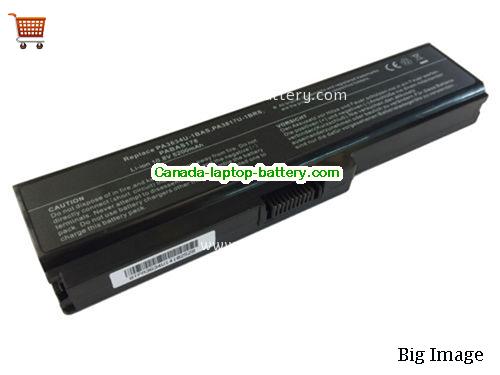 TOSHIBA Satellite A665-S6065 Replacement Laptop Battery 5200mAh 10.8V Black Li-ion