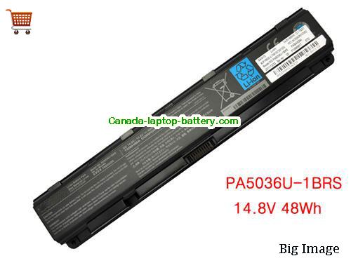 Genuine TOSHIBA PA5036U-1BRS Battery 48Wh, 14.8V, Black , Li-ion