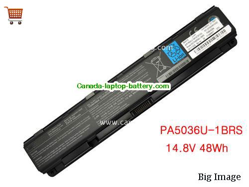 Genuine TOSHIBA QOSMIO X875-Q7380 Battery 48Wh, 14.8V, Black , Li-ion