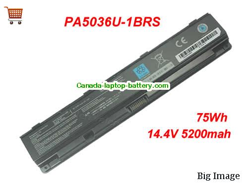 TOSHIBA QOSMIO X870-11H Replacement Laptop Battery 5200mAh, 75Wh  14.4V Black Li-ion