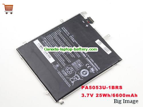 Genuine TOSHIBA AT300 Tablet Battery 6600mAh, 25Wh , 3.7V, Black , Li-Polymer