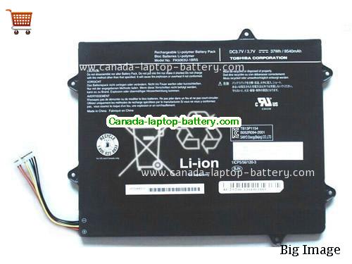 Canada TOSHIBA PA5063U PA5063U-1BRS Battery 3.7V 37Wh 9520mAh