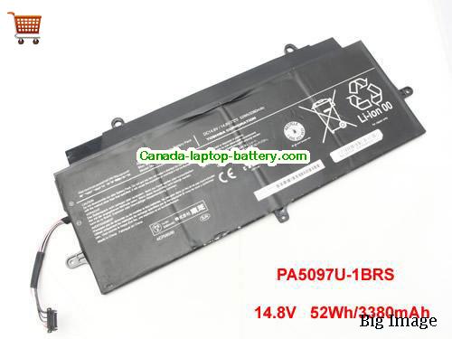 Canada Genuine TOSHIBA Notebook PA5097U-1BRS PA5097U Battery 14.8V 52WH 3380MAH