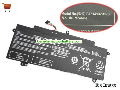 TOSHIBA Tecra Z40-A-17P Replacement Laptop Battery 3860mAh, 60Wh  14.4V Black Li-ion