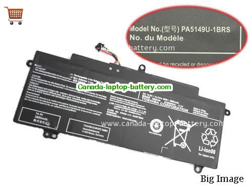 TOSHIBA Tecra Z40-A-13R Replacement Laptop Battery 3860mAh, 60Wh  14.4V Black Li-ion