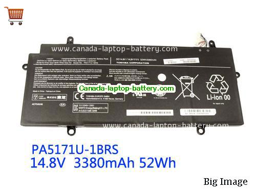 Canada Toshiba PA5171U-1BRS Battery for CB30 CB35 Chromebook 3380mAh