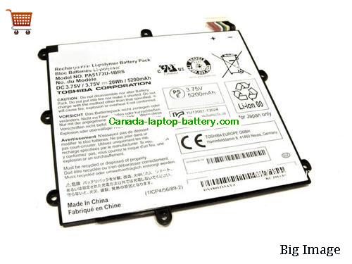 Genuine TOSHIBA Encore WT8-A-102 Tablet Battery 5200mAh, 20Wh , 3.75V, White , Li-ion