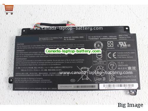 Genuine TOSHIBA CHROMEBOOK 2 13.3 Battery 3860mAh, 45Wh , 10.8V, Black , Li-ion