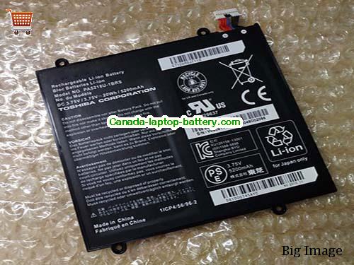 Genuine TOSHIBA PA5218U-1BRS Battery 5200mAh, 20Wh , 3.75V, Black , Li-Polymer