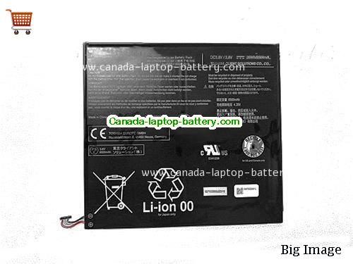 Genuine TOSHIBA 1ICP3/83/138-2 Battery 6500mAh, 26Wh , 3.8V, Black , Li-Polymer