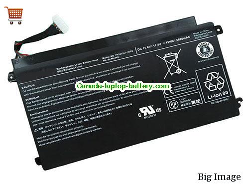 Genuine TOSHIBA PA5255U Battery 3660mAh, 43Wh , 11.4V, Black , Li-Polymer