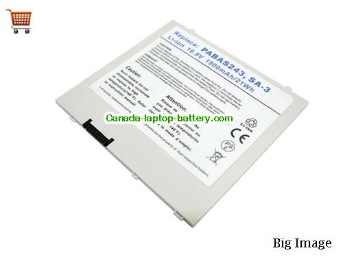 TOSHIBA PA3884U-1BRR Replacement Laptop Battery 1900mAh 10.8V White Li-ion