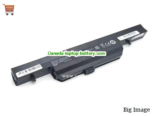 Canada Original Laptop Battery for  GETAC 18650-00-01-3S2P-3, 1865000013S2P3,  Black, 4400mAh, 47.52Wh  10.8V