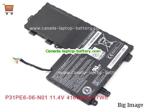 Canada Bran New Genuine Toshiba P31PE6-06-N01 Battery 11.4V 4160mAh