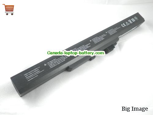 Canada Replacement Laptop Battery for  HASEE W230R, W231S, W230, W230N,  Black, 2200mAh 14.8V