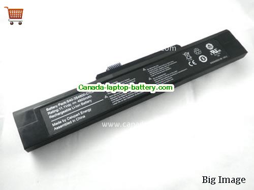 UNIWILL S20 Series Replacement Laptop Battery 4400mAh 11.1V Black Li-ion