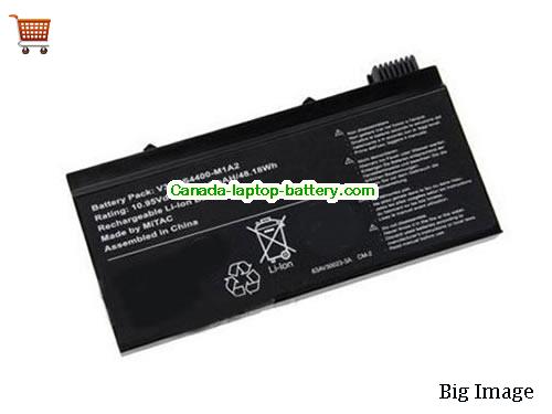 Canada Replacement Laptop Battery for  HASEE V30-3S4400-G1L3, V30-4S2200-G1L3, F4000 D8, V30-3S4400-M1A2,  Black, 4400mAh 11.1V