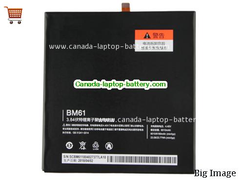 Canada BM61 Battery Li-Polymer XIAOMI 3.84v 23.08Wh