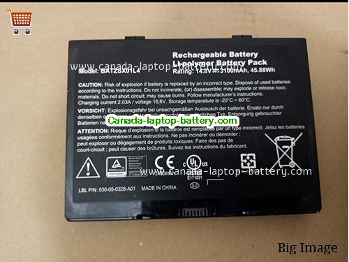 Genuine XPLORE P/N 030-05-0328-A01 Battery 3100mAh, 45.88Wh , 14.8V, Black , Li-Polymer