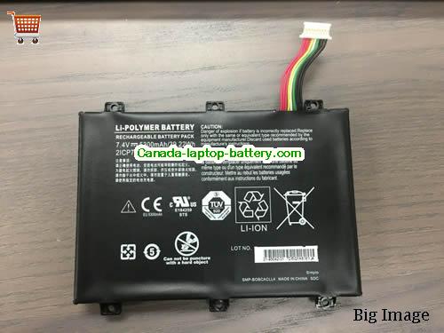 Genuine XPLORE SMP-BOBCACLL4 Battery 5300mAh, 39.22Wh , 7.4V, Black , Li-Polymer