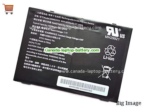 Canada Genuine AMME3950 Battery for Zebra Inspection Computer Tablet PC 7.7V 4830Mah