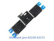 Repalcement A2171 Battery for Apple MacBook Pro A2159 Notebook 11.41v 58.2Wh