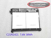 ASUS C21N1421 Battery 0B200-01520000 38Wh 7.6V