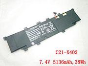 ASUS C21-X402 battery for VivoBook series, 38Wh