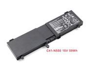 Genuine C41-N550 Battery for ASUS N550J N550X47JV N550X47JV-S NJ550JV Laptop in canada