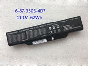 Clevo N350BAT-6 Battery 6-87-N350S-4D7 62Wh 11.1V