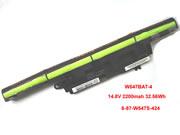 Canada Original W547BAT-4 Battery 6-87w547s-424 for Clevo W547 Laptop