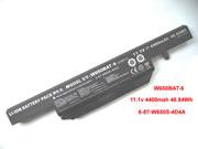Original W650BAT-6 Battery 6-87-W650S-4D4A for Clevo Laptop 4400mah